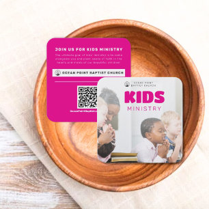 Kids Ministry Church Invite Calling Card