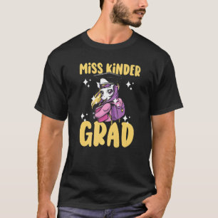 Kids Miss Kinder Grad Kindergarten Graduation   T-Shirt