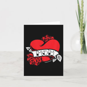 Kids Mom Heart Tattoo  Card