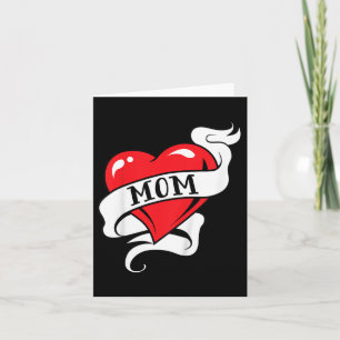 Kids Mom Heart Tattoo For Mothers Day Love Mom Card