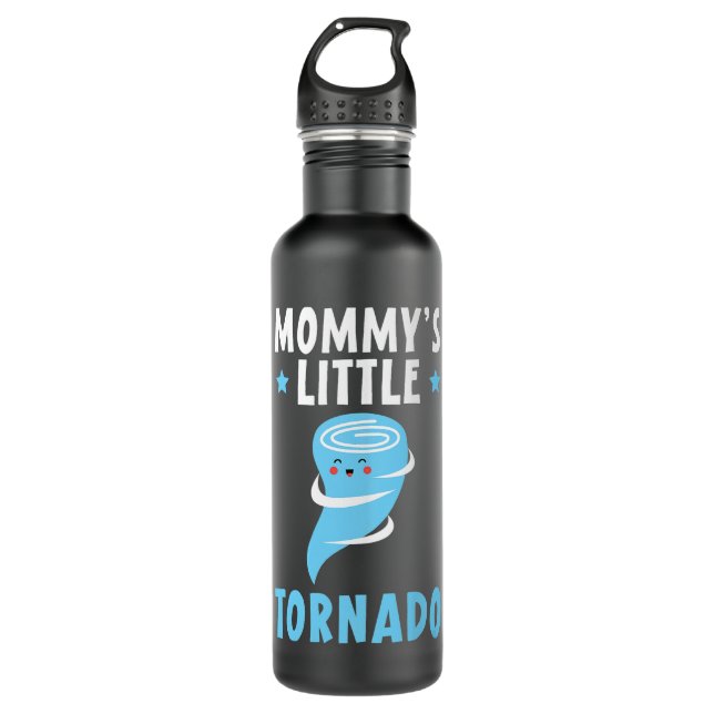 Kids Mommys Little Tornado Future Meteorologist Me 710 Ml Water Bottle (Front)