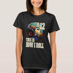 Kids Monster Truck  12 Year Old Birthday T-Shirt