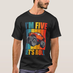 Kids Monster Truck 5 Year Old Boy Monster Truck 5t T-Shirt