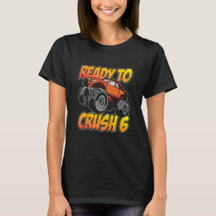 Kids Monster Truck 5th birthday I'm Ready to Crush T-Shirt