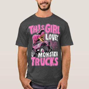Kids Monster Truck Kids Toddler This Girl Loves Mo T-Shirt