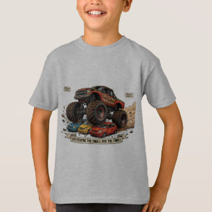 Kids Monster Truck Spare Tire T-Shirt 