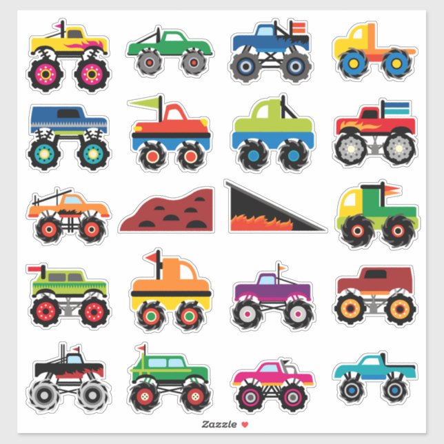 Kids Monster Trucks (Sheet)