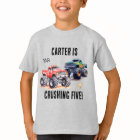 Kids Monster Trucks Birthday T-Shirt