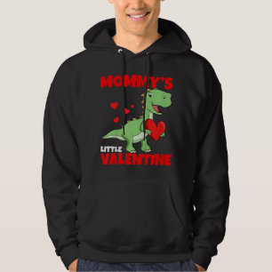 Kids Mother Valentines Day Mommy's Little Valentin Hoodie