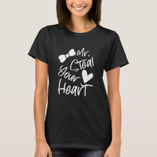Kids Mr Steal Your Heart For Boys Toddlers Valenti T-Shirt
