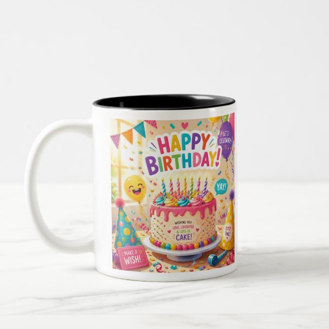 Kid's Mug with Adorable Dinosaur Design (Left)