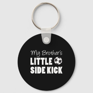 Kids My Brother's Little Side Kick Soccer Younger Keychain