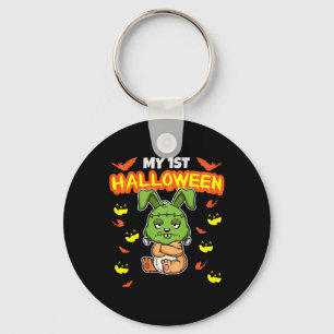 Kids My First Halloween Scary Hallow's Eve Birthda Keychain