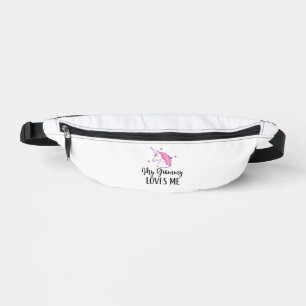 Kids My Grammy Loves Me Unicorn Grandchild T-Shirt Fanny Pack