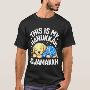 Kids My Hanukkah Pajamas Pajamakah Puppy Hanukkah T-Shirt