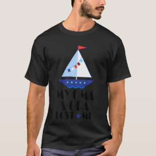 Kids My Oma And Opa Love Me Grandchild Sailboat T-Shirt
