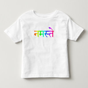 Kids Namaste Rainbow Shirt