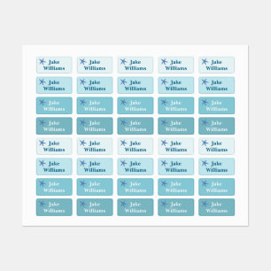 Kids' Name Clothing School Labels with Starfish