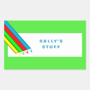 Kids Name Tag Sticker labels