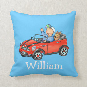 kids name Toy Car - Customized pillow