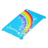 Kids named colourful rainbow purple ipad mini case (Bottom)