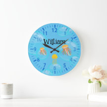 Kids Nautical Pattern Personalized Wall