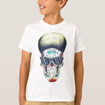 kids new school sugar skull t-shirt