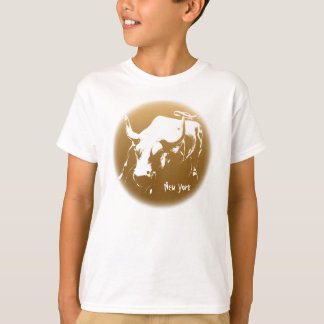 Kid's New York Shirt NYC Bull Souvenir Shirt