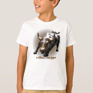 Kid's New York Shirt NYC Bull Souvenir Shirt