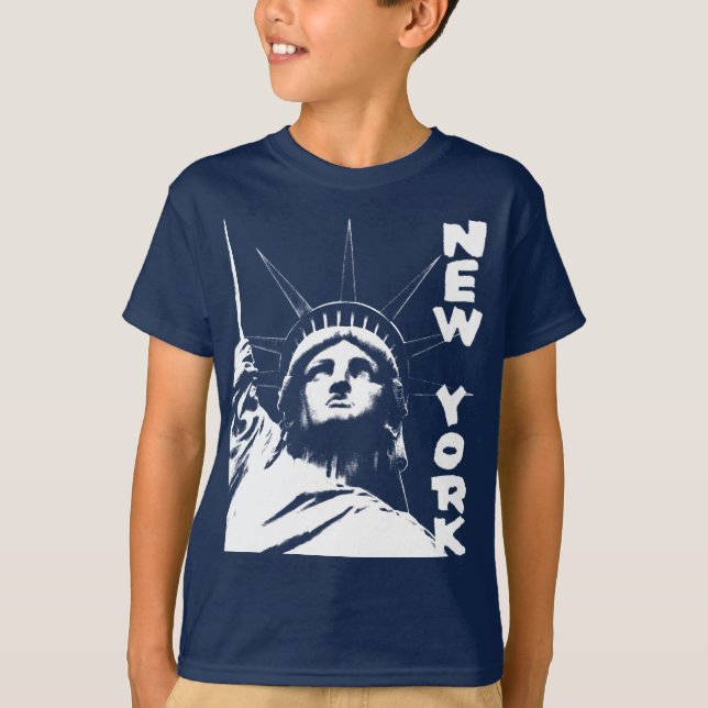 Kid's New York Shirt Statue of Liberty Organic (Front)