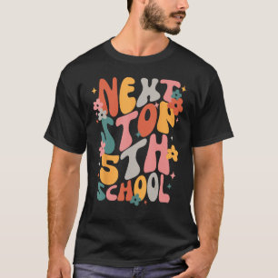 Kids Next Stops 5th Grade Groovy Vibes First Day O T-Shirt