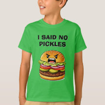 Kids No Pickles Funny Shirt