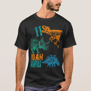 Kids Noah Saurus 11th Birthday Boys Rex Bday Part T-Shirt