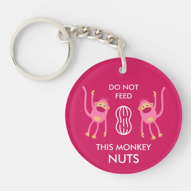 Kids Nut Allergy Warning Keychain (Front)