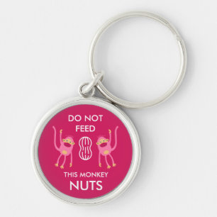 Kids Nut Allergy Warning Keychain