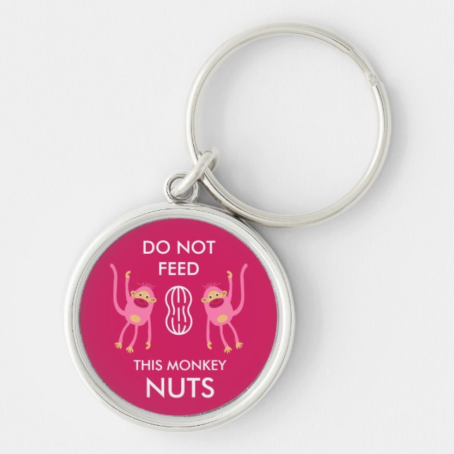 Kids Nut Allergy Warning Keychain (Front)