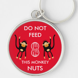 Kids Nut Allergy Warning Keychain