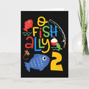 Kids O-fish-ally Two Birthday Decorations 2 Year O Card