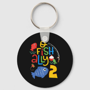 Kids O-fish-ally Two Birthday Decorations 2 Year O Keychain