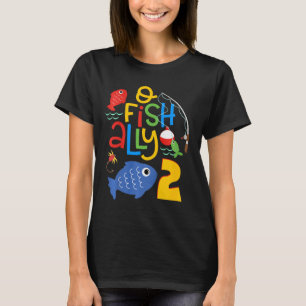 Kids O-fish-ally Two Birthday Decorations 2 Year O T-Shirt