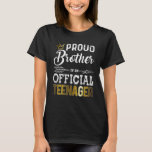 Kids Official Teenager Brother 13th Birthday Party T-Shirt<br><div class="desc">Kids Official Teenager Brother 13th Birthday Party Brothert's</div>