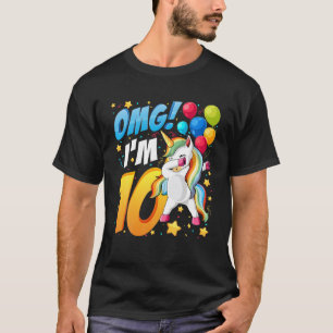 Kids Ofishally 10 - Cute 10th Birthday Fishing Gif T-Shirt