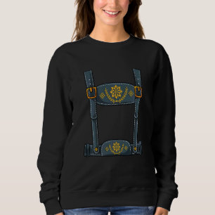 Kids Oktoberfest Outfit Boys Lederhosen Costume Sweatshirt