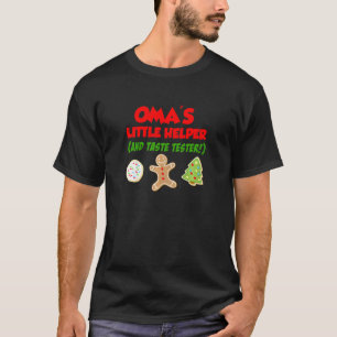 Kids Oma's Little Helper Christmas Cookie Baking 1 T-Shirt