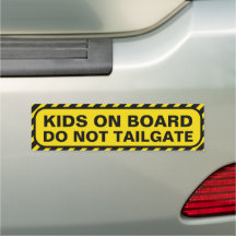 Kids on Board Caution Yellow
