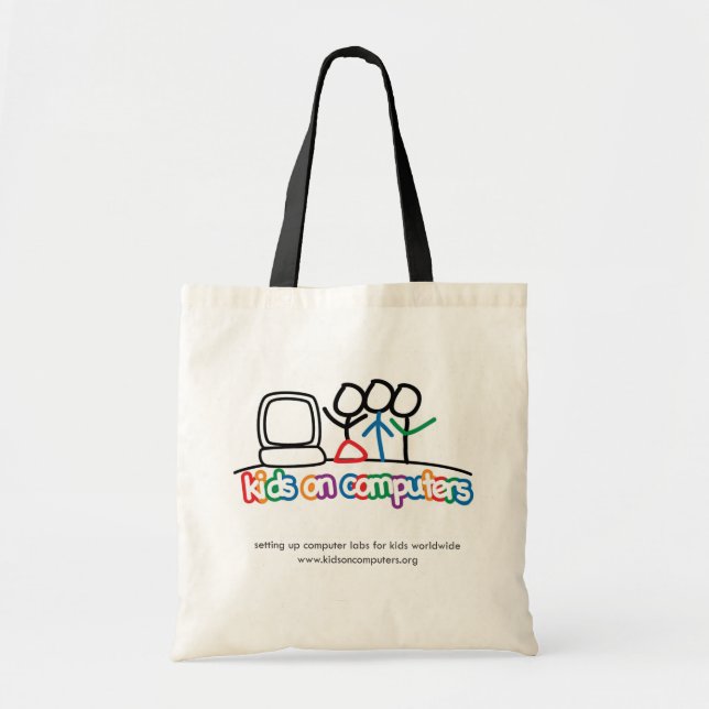 Kids On Computers Tote Bag (Front)