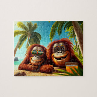 Kids Orangutans Jigsaw Puzzle - Tropical