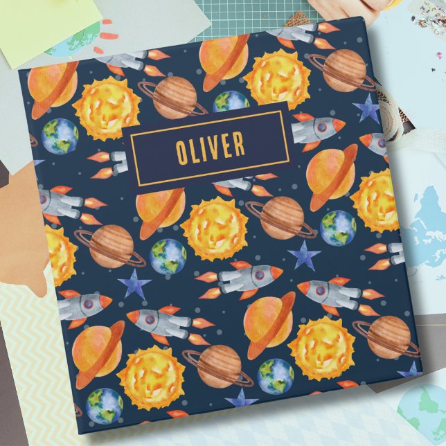 Kids Outer Space School Homework Binder (Creator Uploaded)