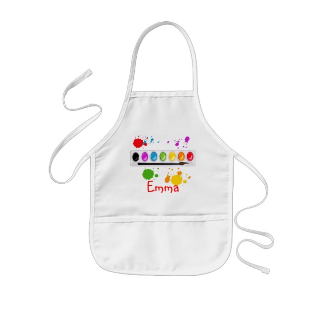 Kids painting  Art  Apron (Front)