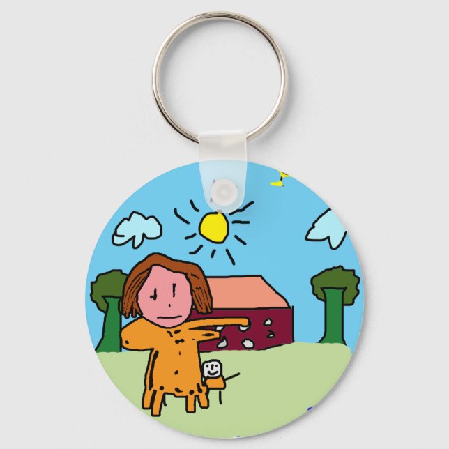 Kids Painting Keychain (Front)